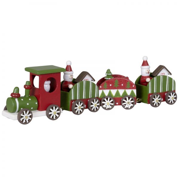 Holz Eisenbahn 26cm Weihnachtszug
